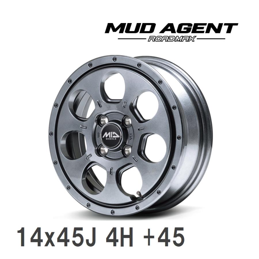 マルカサービス 【MID/マルカサービス】 ROADMAX MUD AGENT 14x4.5J +