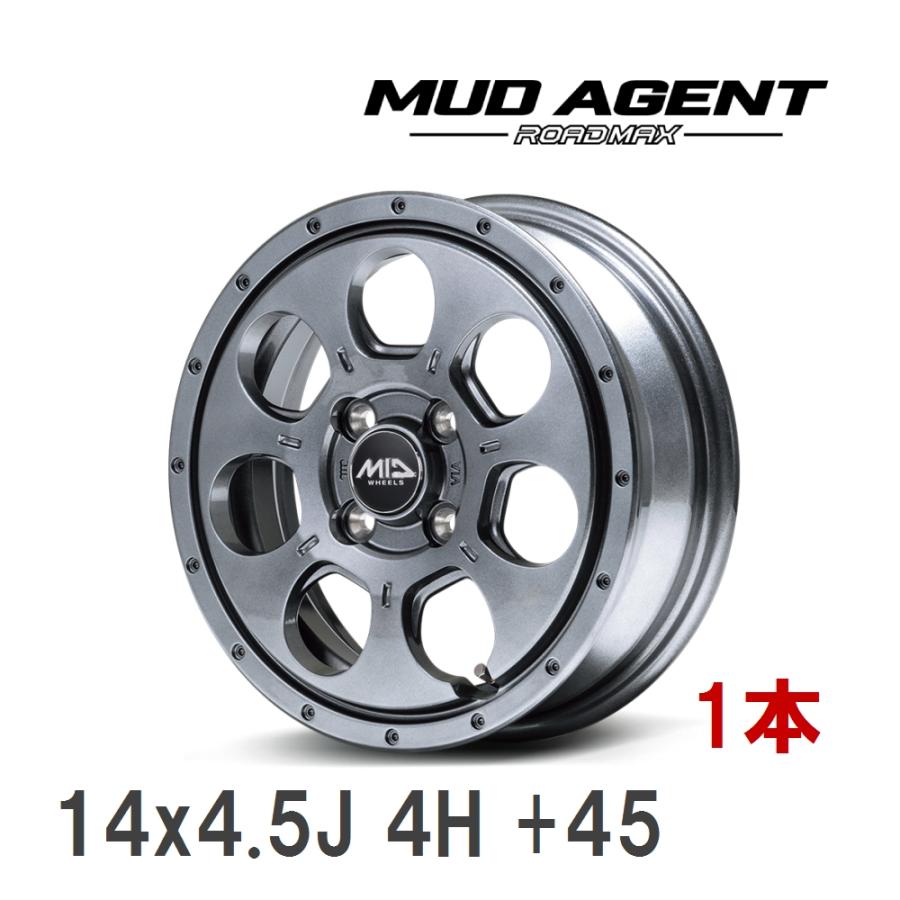 マルカサービス 【MID/マルカサービス】 ROADMAX MUD AGENT 14x4.5J +
