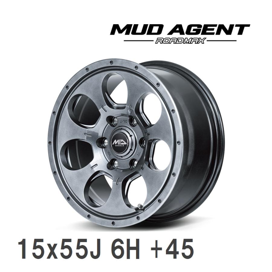 マルカサービス 【MID/マルカサービス】 ROADMAX MUD AGENT 15x5.5J +