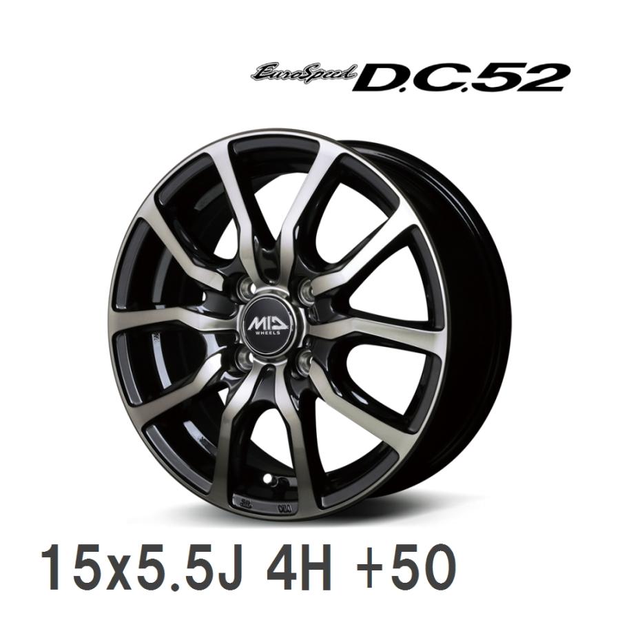 マルカサービス 【MID/マルカサービス】 EUROSPEED D.C.52 15x5.5J +50