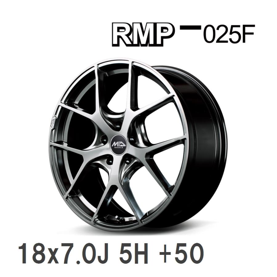 マルカサービス RMP 025F 17×7J 114.3ホイール 4本セット マルカサービス 【MID/マルカサービス】 RMP 025F 18x7.0J +50 100 5H