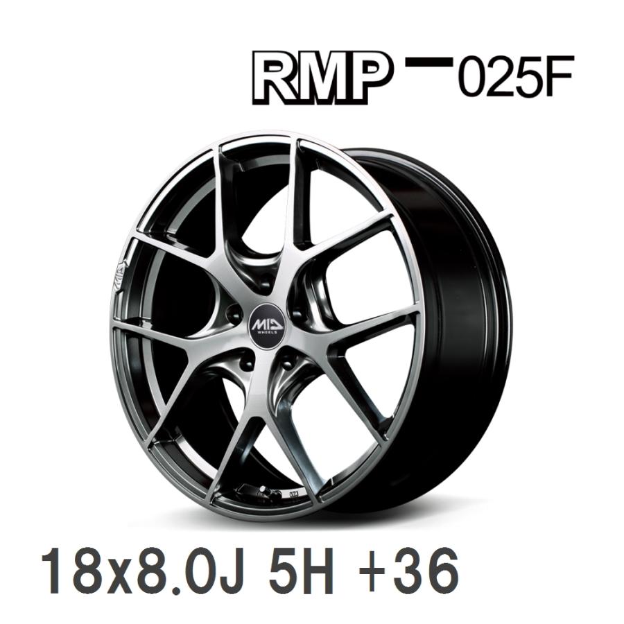 タイヤ・ホイール MARUKA SERVICE MID RMP 025F マルカサービス 【MID/マルカサービス】 RMP 025F 18x8.0J +36 120 5H