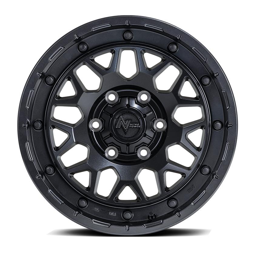【MID/マルカサービス】 NITRO POWER M29 STINGER 16x65J +38 139 6H バレルブラック アルミホイール 4本セット_2