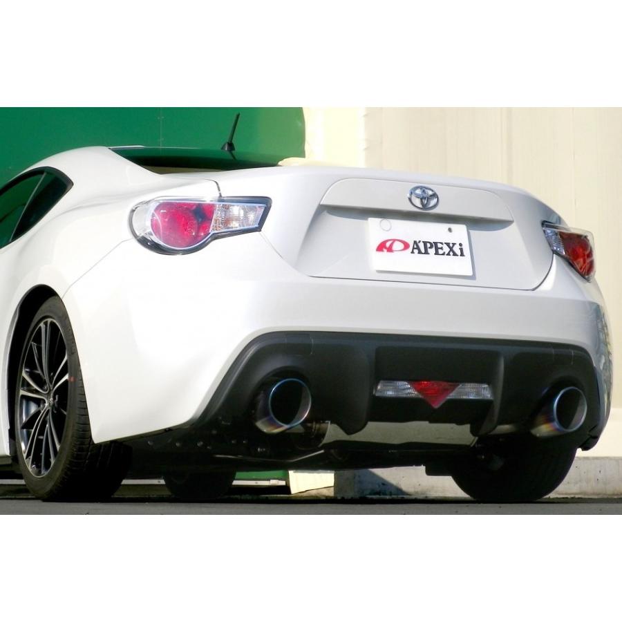 【A'PEXi/アペックス】 RSエボリューション エクストリームマフラー BRZ DBA-ZC6 MT,AT車共に取付可、M/C後取付け可 [114BT090J]の画像