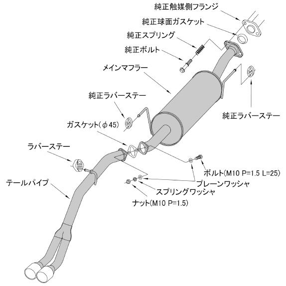 HKS（エッチケーエス） 【HKS】 マフラー リーガル(LEGAL) KC-1 スズキ