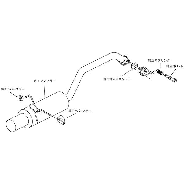 HKSマフラー ヴェゼルマフラー　ヴェゼルハイブリットRU1 RU3 vigoras_32016-ah032