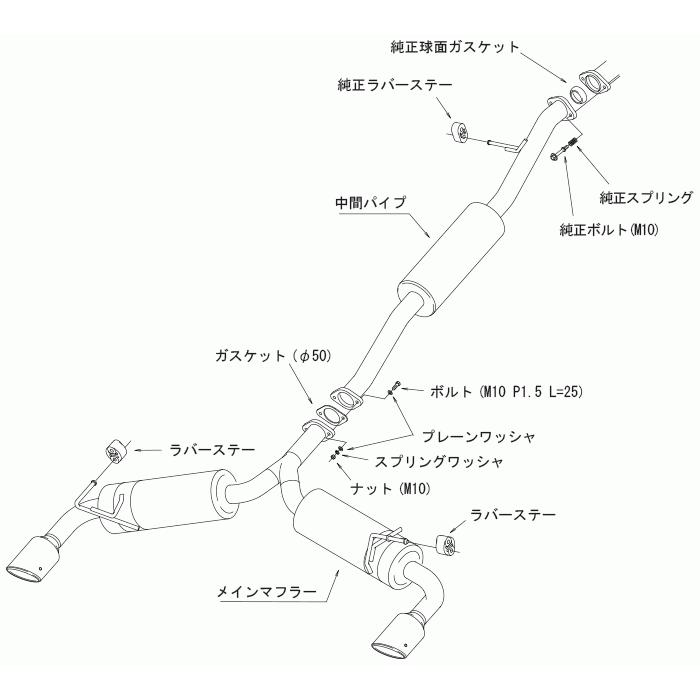 HKS（エッチケーエス） 【HKS】 マフラー ハイパワー スペックL II(Hi