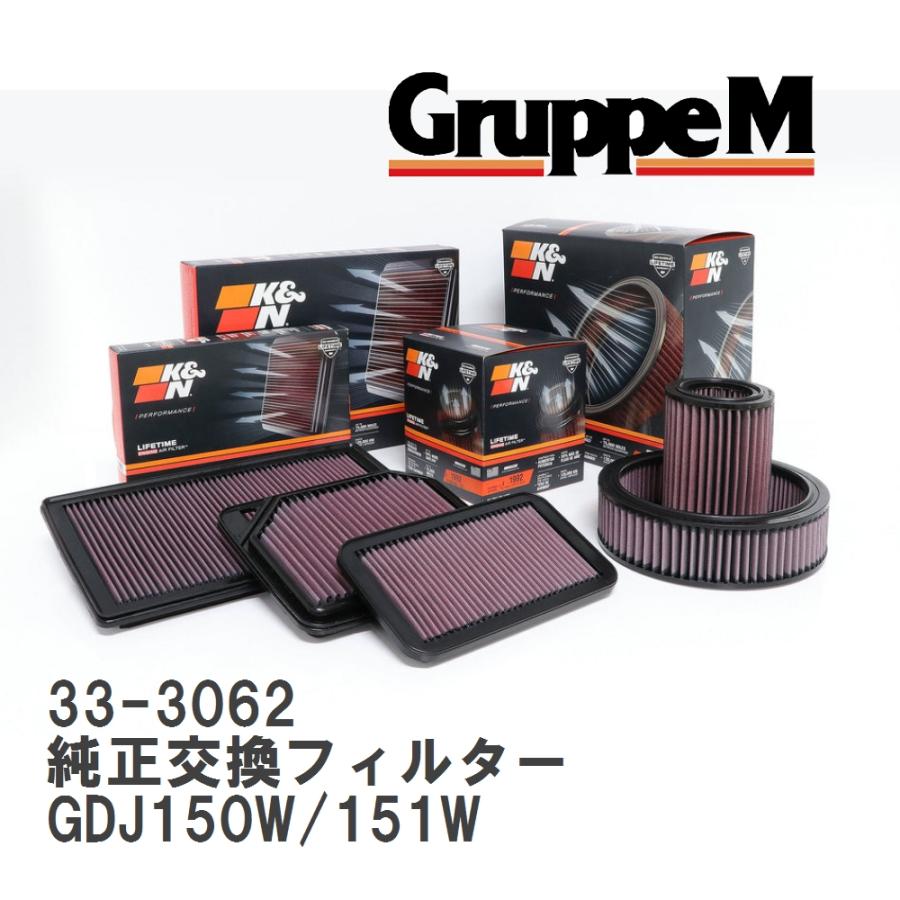 GruppeM 【GruppeM】 K&N 純正交換フィルター 17801-11130 トヨタ 