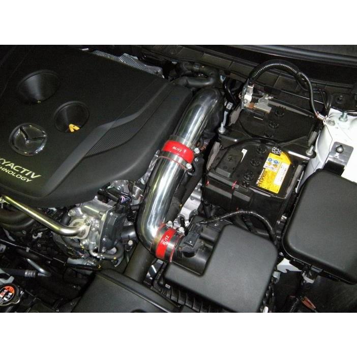 BLITZ サクションキット DJ5**/DK5**/CX-3/DEMIO BLITZ 【BLITZ/ブリッツ】 サクションキット シリコンホース赤 マツダ