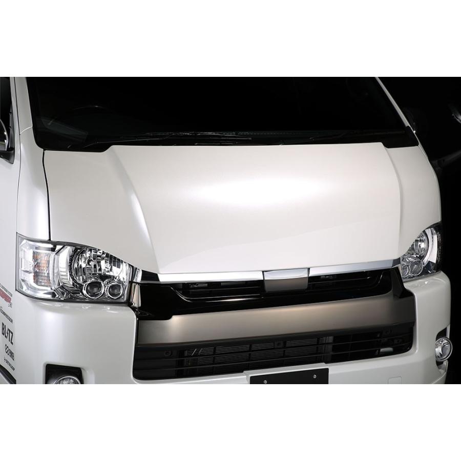 【BLITZ/ブリッツ】 AERO SPEED R-Concept エアロボンネット for WIDE 未塗装 ハイエース/レジアスエース TRH21#,KDH21H [60375] | BLITZ | 02