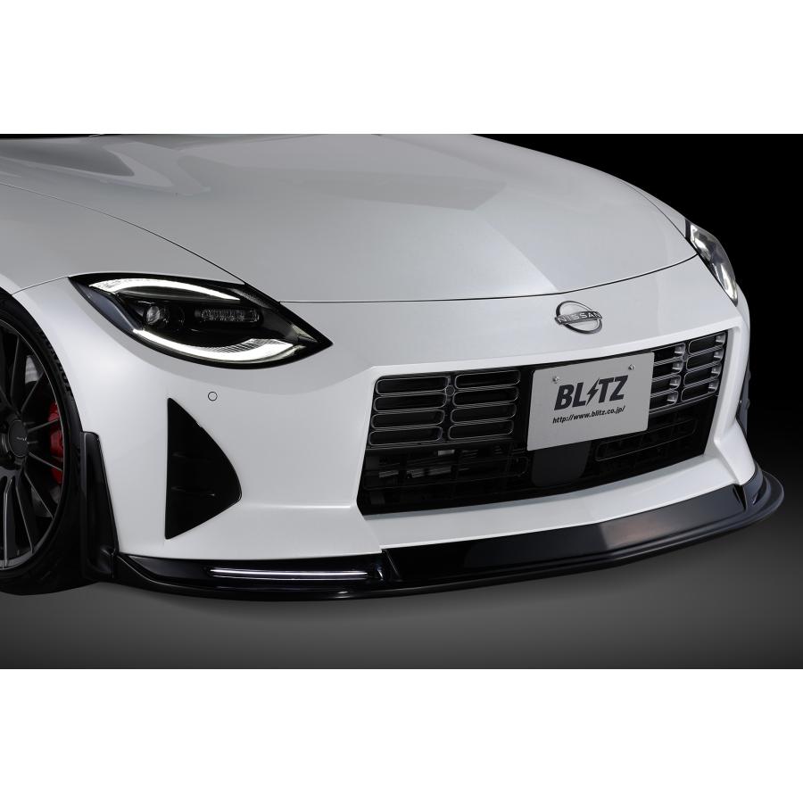 【BLITZ/ブリッツ】 AERO SPEED (エアロスピード) R-Concept for FAIRLADY Z Front Lip Spoiler LED付 FRP製・未塗装 [60436] | BLITZ | 01