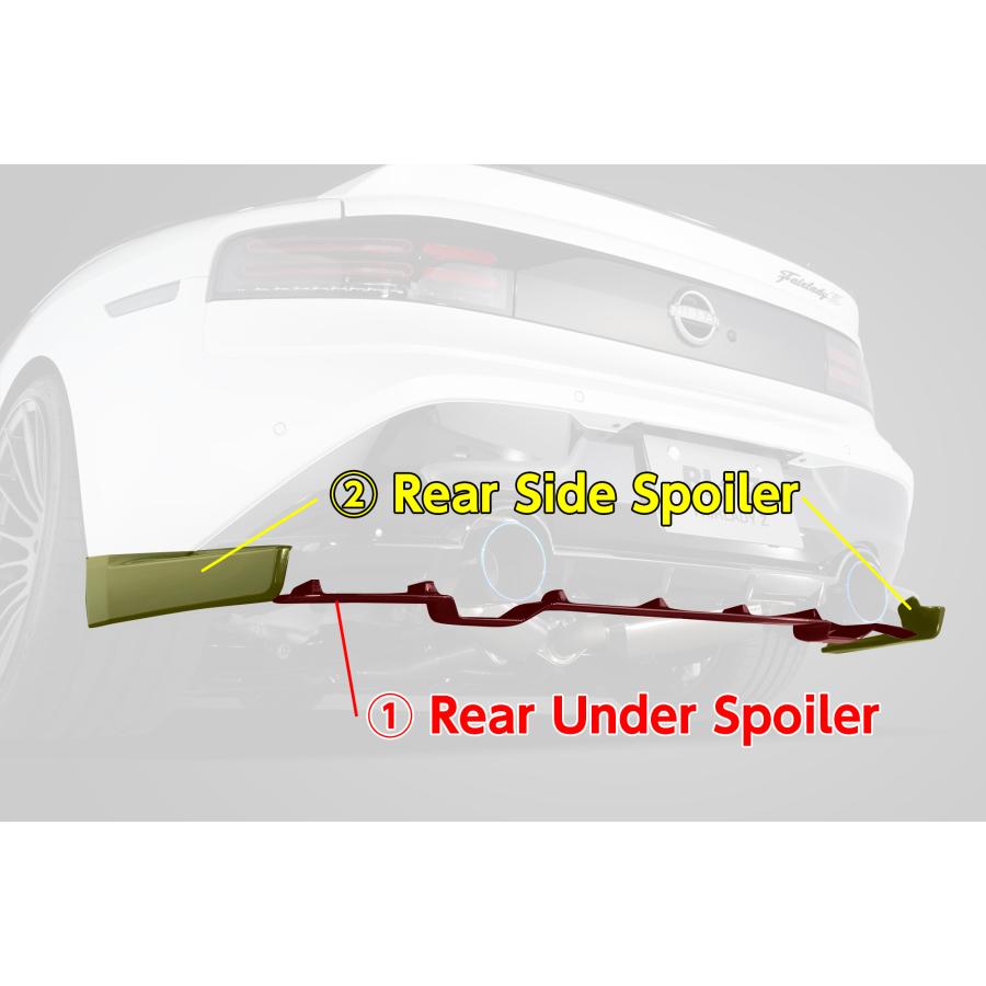 【BLITZ/ブリッツ】 AERO SPEED (エアロスピード) R-Concept for FAIRLADY Z Rear Under Spoiler FRP製・未塗装 [60439]｜vigoras｜03