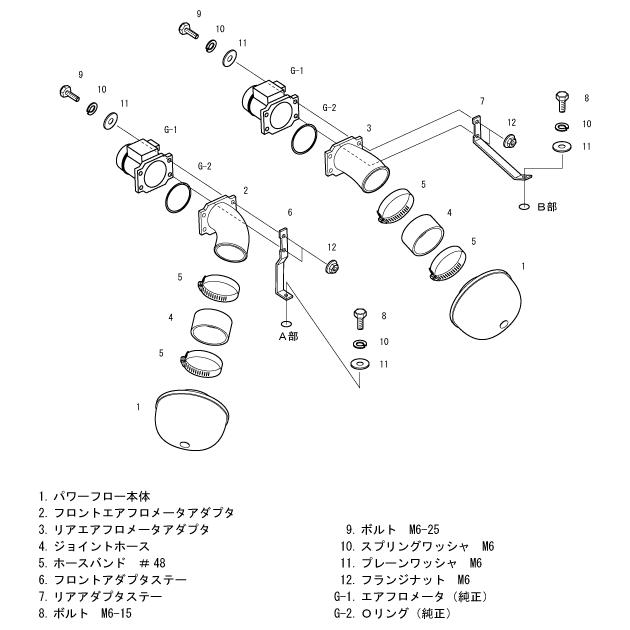 HKS 【HKS】 エアクリーナー スーパーパワーフロー Φ150-70 x 2