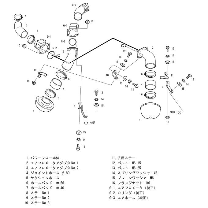 HKS（エッチケーエス） 汎用スーパーパワーフロー（本体） SPF φ150-70