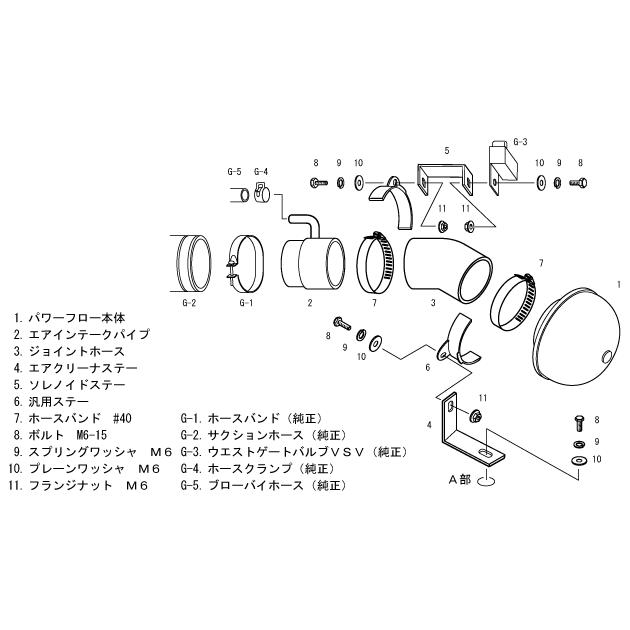HKS 【HKS】 エアクリーナー スーパーパワーフロー Φ150-60