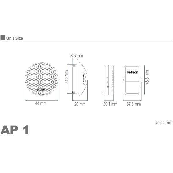 国内正規品】 audison/オーディソン Prima ツイーター + XOVER AP 1
