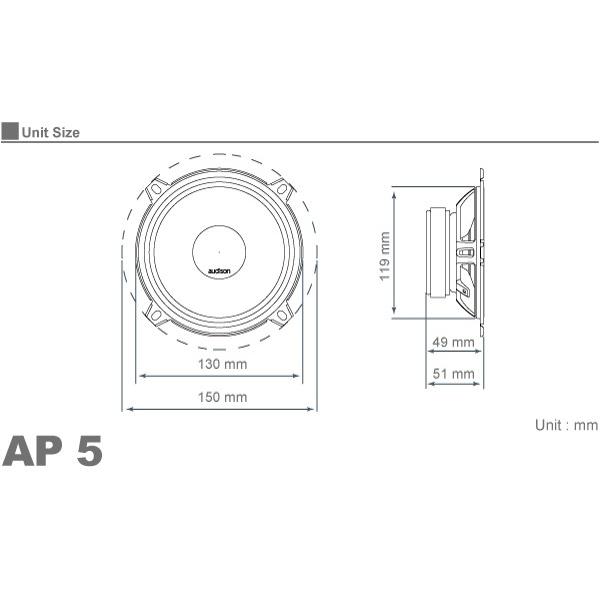 国内正規品】 audison/オーディソン Prima 130mm スピーカー AP 5