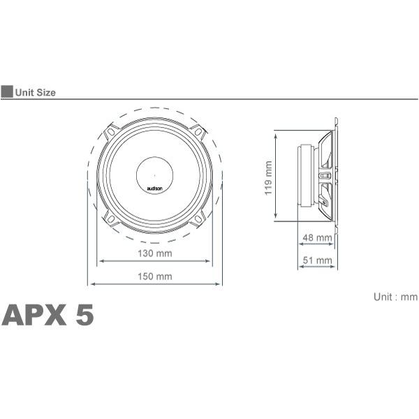 【国内正規品】 audison/オーディソン Prima COAX 2Way スピーカー APX 5｜vigoras｜02