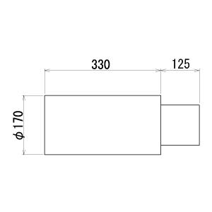 【AUTO STAFF/オートスタッフ】 ステンレスサイレンサ― 04型 φ170×330 [AS-DR04L]｜vigoras｜02