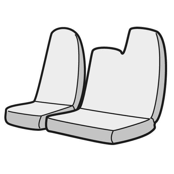 【Azur/アズール】 フロントシートカバー ヘッドレスト一体型 助手席・中央席背もたれ一体 三菱ふそう キャンター 8型 [AZ12R05]｜vigoras｜03