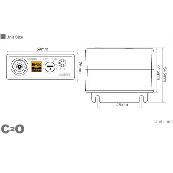 【国内正規品】 audison/オーディソン Primaシリーズ オプティカル・デジタル出力 インターフェイス C2O |  | 01