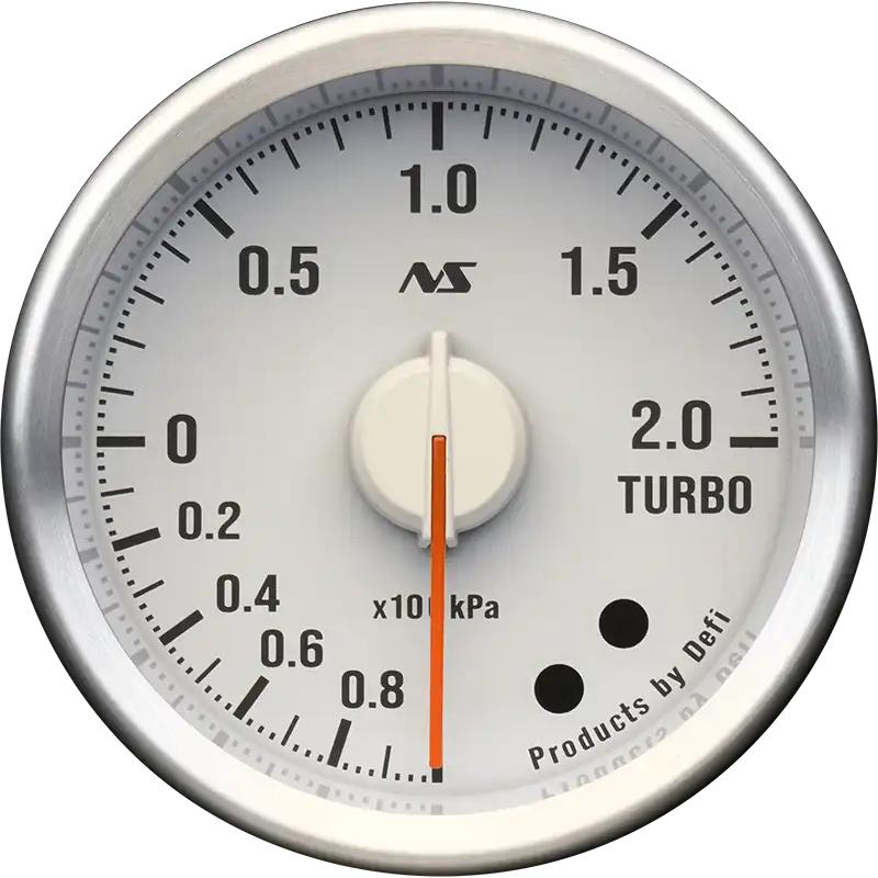【Defi/デフィ】 Defi-Link Meter ADVANCE RS II ターボ計 200kPaモデル（表示範囲：-100kPa〜+200kPa） Φ52 白 90sレッド [DF20504] | Defi