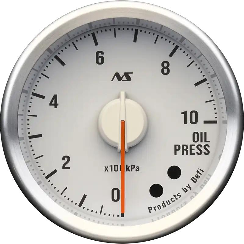 【Defi/デフィ】 Defi-Link Meter ADVANCE RS II 油圧計 （表示範囲：0kPa〜1000kPa） Φ52 白 90sレッド [DF20704] | Defi