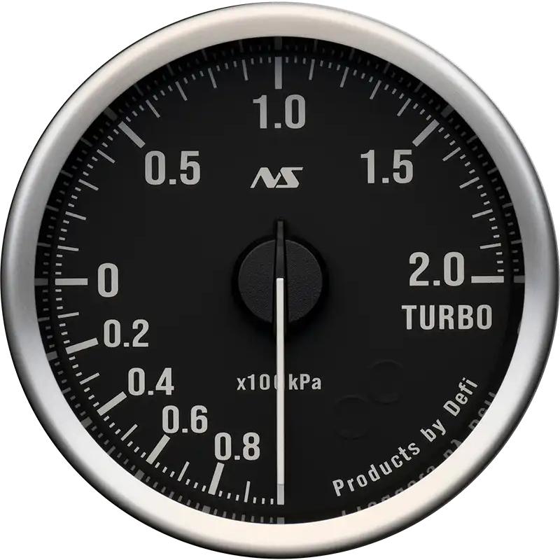 【Defi/デフィ】 Defi-Link Meter ADVANCE RS II ターボ計 200kPaモデル（表示範囲：-100kPa〜+200kPa） Φ60 黒 70sホワイト [DF21202] | Defi