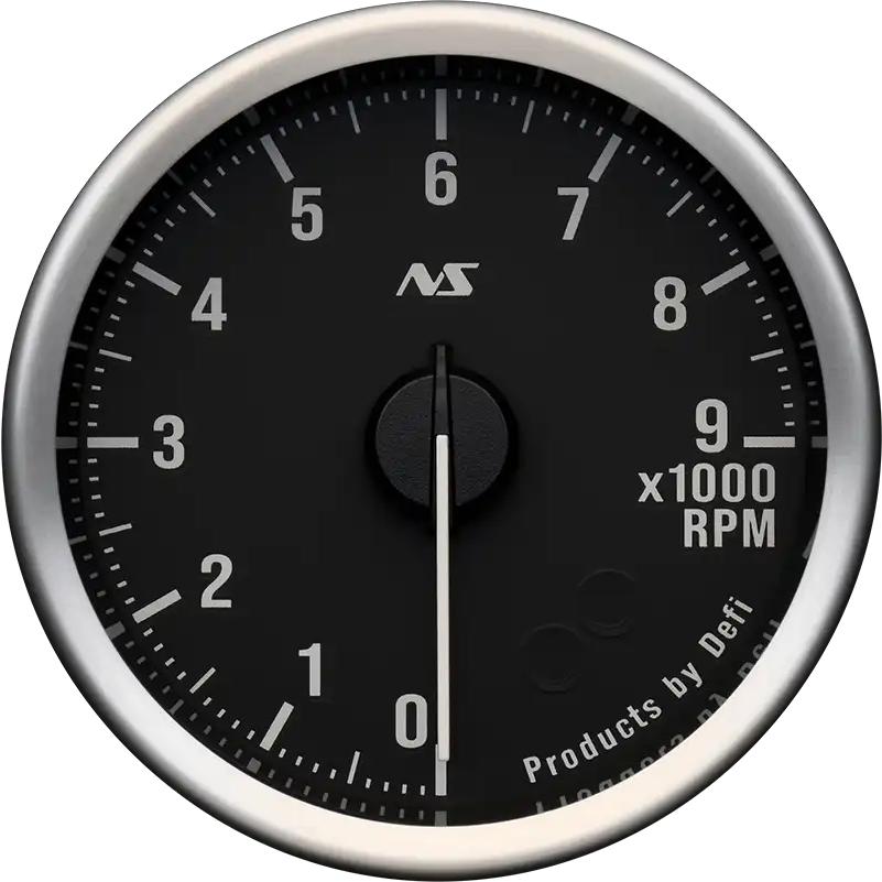 【Defi/デフィ】 Defi-Link Meter ADVANCE RS II タコメーター （表示範囲：0RPM〜9000RPM） Φ60 黒 70sホワイト [DF21902] | Defi