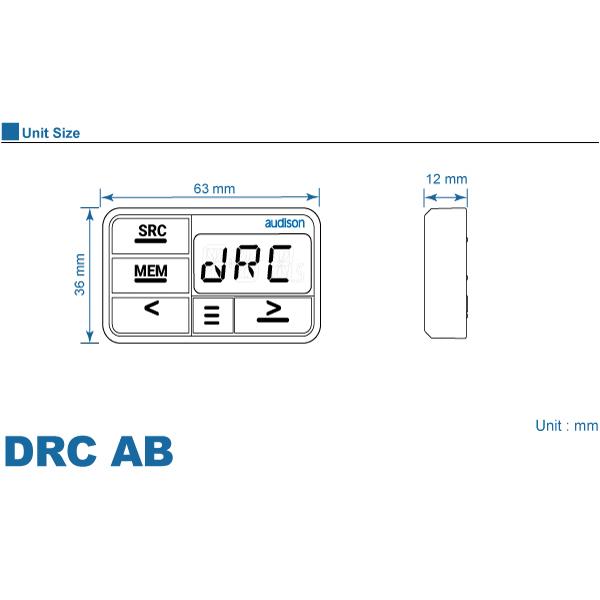 【国内正規品】 audison/オーディソン bit シリーズ デジタルリモートコントローラー DRC AB 1台｜vigoras｜02