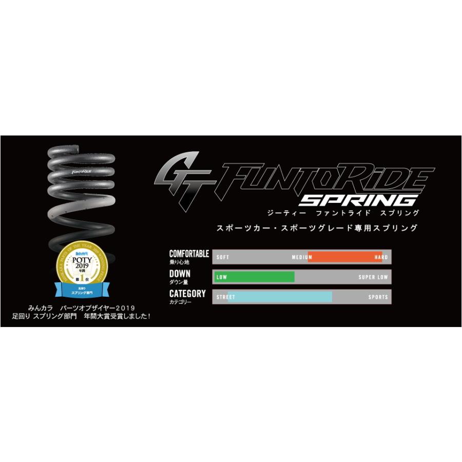 シビック FK7 GT FUNTORIDE SPRING 1台分セット TANABE 【TANABE/タナベ】 カスタムスプリング GT FUNTORIDE