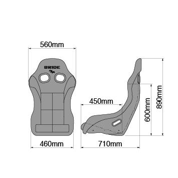 ZETA 【BRIDE/ブリッド】 フルバケットシート IV グラデーションロゴ  