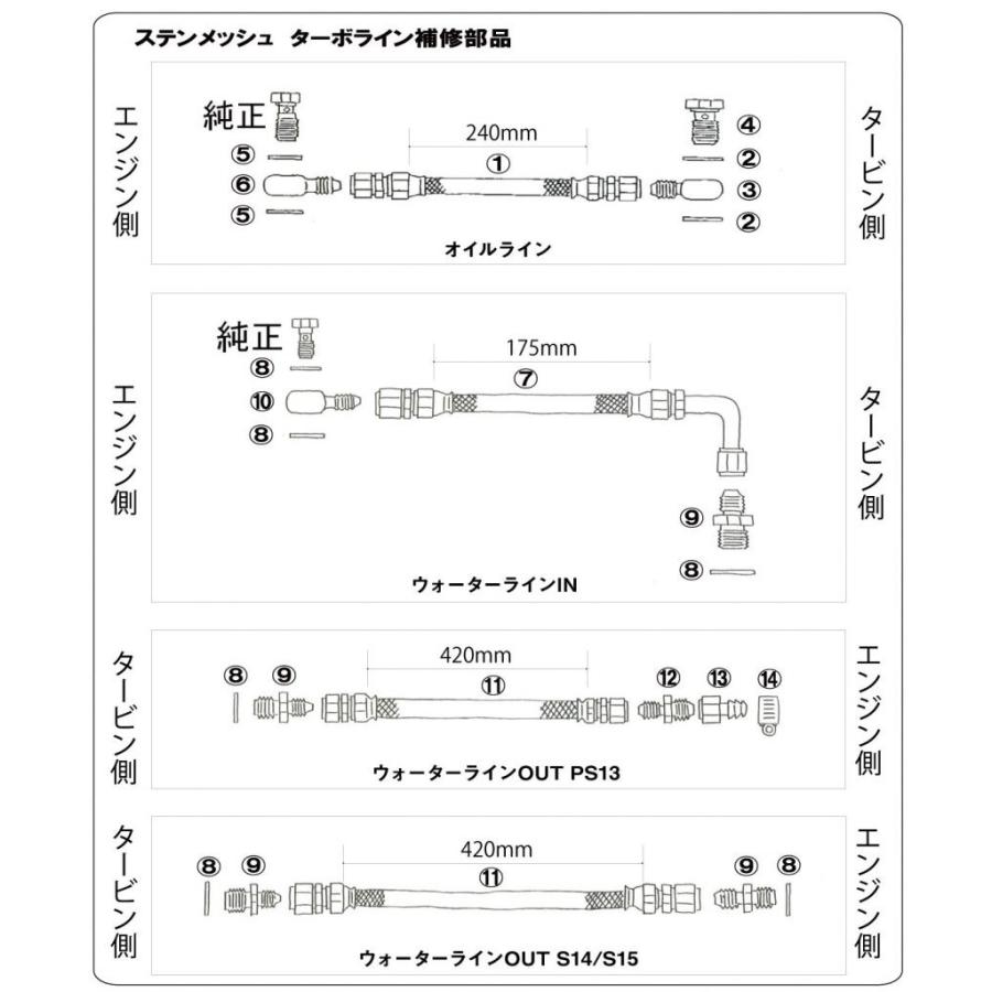 【HPI】 ステンレスメッシュターボライン補修部品 バンジョウ Φ11 [HPTLP-A3]｜vigoras｜02