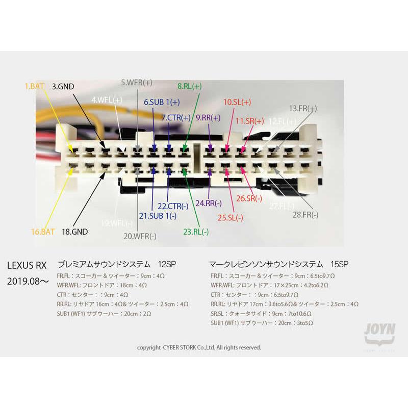 【CYBERSTORK/サイバーストーク】 互換性カプラーハーネス TOYOTA/LEXUS30ピン [LB30] |  | 08