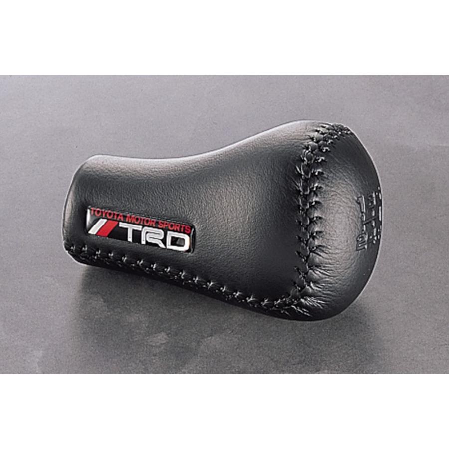 TRD 【TRD/ティーアールディー】 本革巻 シフトノブ ブラック M12×1.25