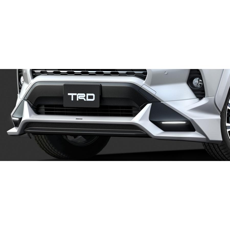 RAV4 TRD フロントスポイラー　LED付　エアロ TRD 【TRD/ティーアールディー】 フロントスポイラー(LED付) 素地
