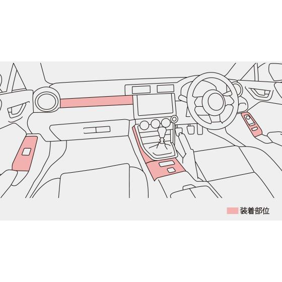 TRD 【TRD/ティーアールディー】 GRインテリアパネルセット MT車用