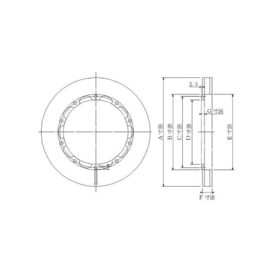 【Projectμ/プロジェクトμ】 ブレーキローター RACING DISC ROTOR [R007L]