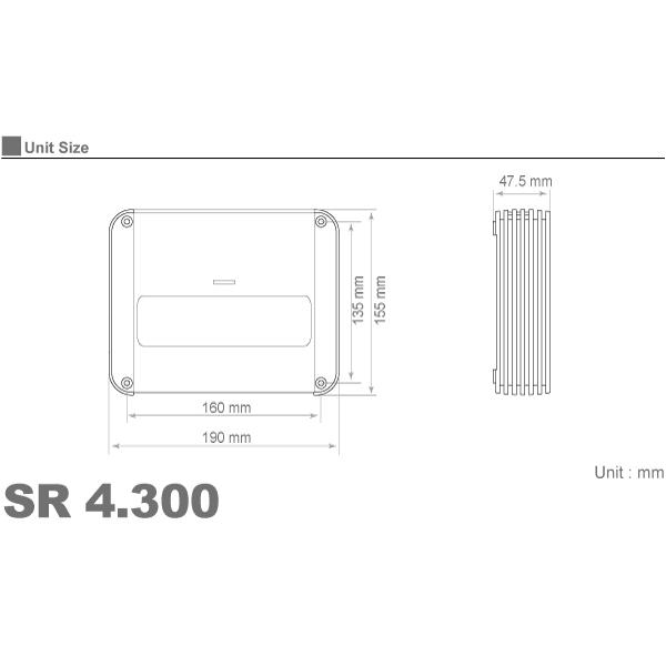 国内正規品】 audison/オーディソン SRシリーズ 85W x 4ch アンプ SR