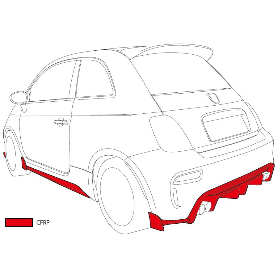【塗装済み】FIAT ABARTH ボディ HKS “VIITS” for ABARTH 595 Vol.3 : BODY KIT - YouTube