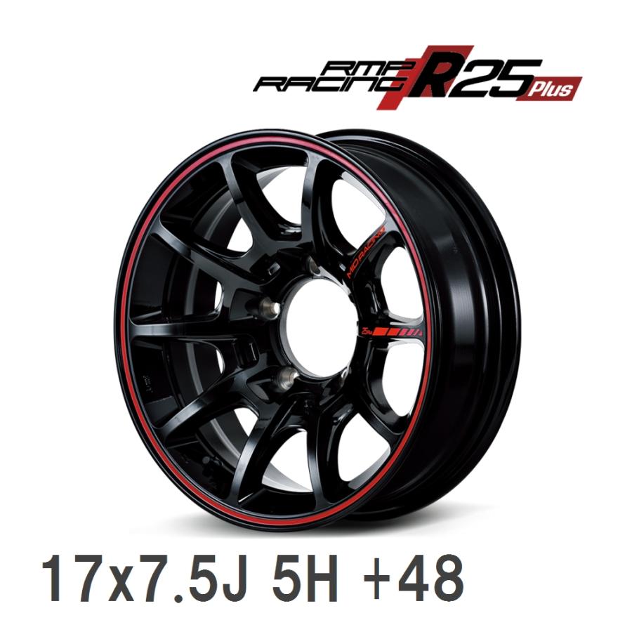 マルカサービス 【MID/マルカサービス】 RMP-Racing R25 plus 17x7.5J +48 114 5H ブラック/リムレッド ...