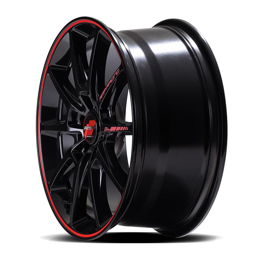 マルカサービス 【MID/マルカサービス】 RMP-Racing R25 plus 17x7.5J +48 114 5H ブラック/リムレッド ...