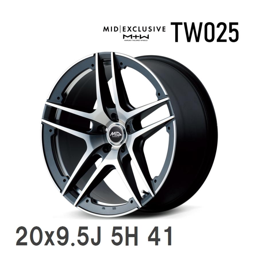 マルカサービス 【MID】 MID EXCLUSIVE MTW TW025 20x9.5J 41 114.3 5H