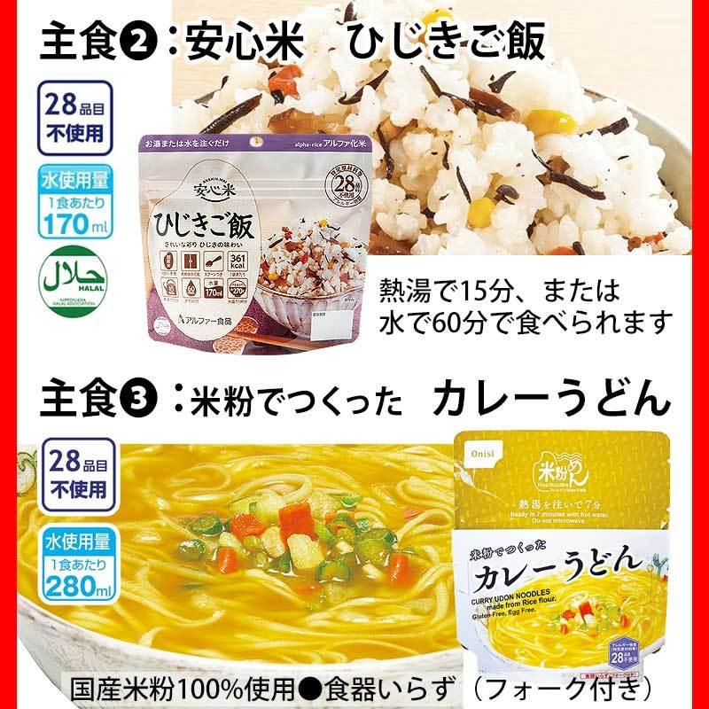 コロナ対策 防災士監修【備蓄食料セット2日分】食品 非常食 災害 備蓄 食料 保存 地震 おやつ 飽きない献立 備えて防災備蓄食|vigzackjapan|09