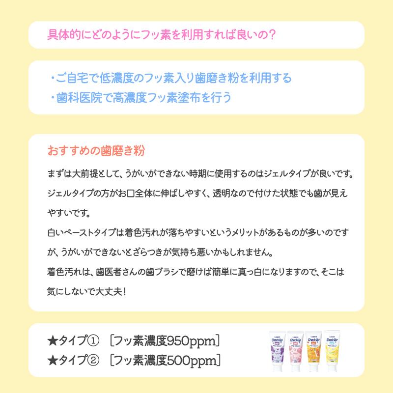 ライオン チェックアップジェル 60g　×10本 +★ミニサイズ付き×5本　950ppmF＜選べる組合せ＞バナナ　レモンティー　グレープ　ピーチ　｜vigzackjapan｜09