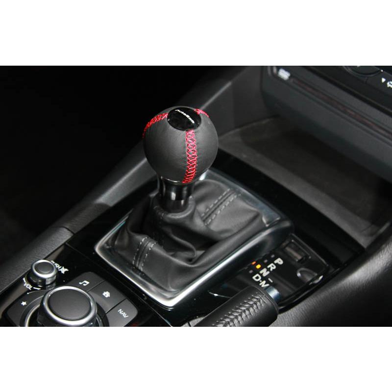 AutoExe/オートエグゼ】 シフトノブ ステッチカラーレッド マツダ AT 