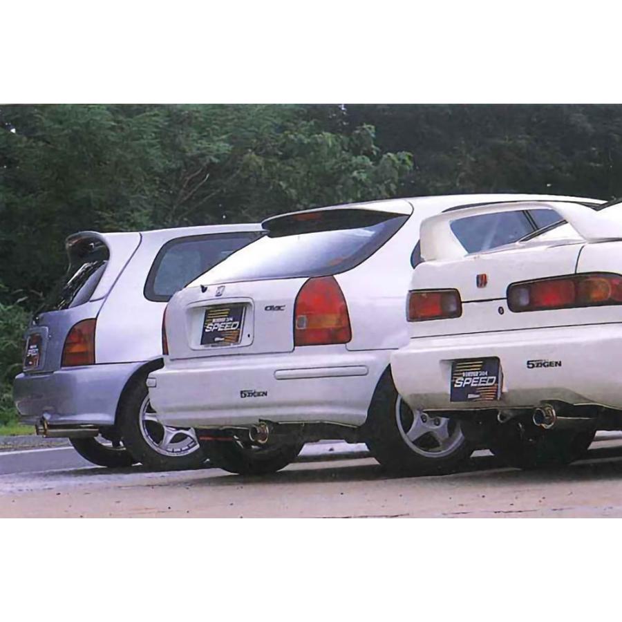 5ZIGEN 【5ZIGEN】 マフラー BORDER 304 SPEED トヨタ MR2(NA) E-AW11 [B304TO10-S ...