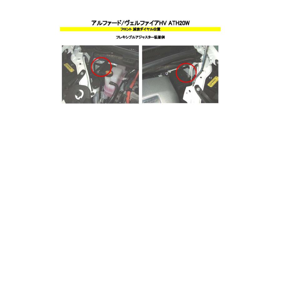 【RS★R/アールエスアール】 Black☆i Flexible Adjuster トヨタ ヴェルファイアハイブリッド ATH20W H23/11〜H26/12 [FAT859B]の画像