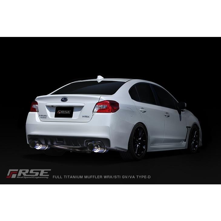 RSE/リアルスピードエンジニアリング】 フルチタンマフラー スバル WRX