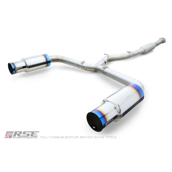 RSE/リアルスピードエンジニアリング】 フルチタンマフラー スバル WRX